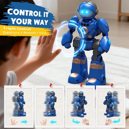 Miniatura 3 de Juguetes Robot para Niños de 3-8: Robot de Control Remoto con Función de Habla, Programable, Grabación de Voz, Canto, Baile y Control de Gestos