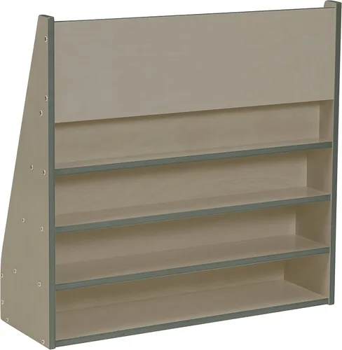 Miniatura 11 de ECR4Kids Streamline - Expositor de libros de una sola cara con almacenamiento, estantería para aula, color gris lavado