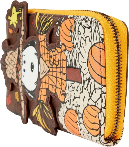 Miniatura 4 de Loungefly Peanuts Snoopy Scarecrow - Cartera con cremallera, Marrón, Cartera