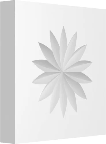 Ekena Millwork ROSP050X050X075SDG09 Rosetón de flores estándar con borde cuadrado, 5 pulgadas de ancho x 5 pulgadas de alto x 3/4 pulgadas de alto