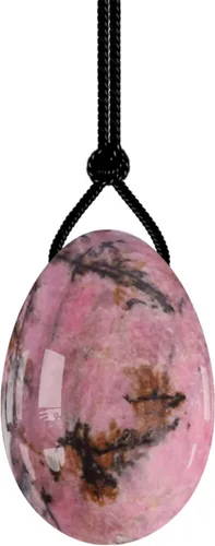 Miniatura 6 de Yoni - Huevos de cuarzo rosa de jade para mujer, bolas de amatista perforadas para mujer, huevos de Kegel de cristal natural, cornalina, M-1.6x1.0 in