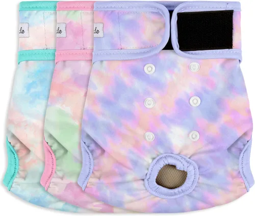 Miniatura 8 de Pañales lavables para perras – Pañales reutilizables de primera calidad para perras en celo – Pañales para perras altamente absorbentes