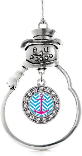 Miniatura 127 de Inspired Silver - Roller Queen - Adorno de Navidad plateado - Adorno circular para árbol de Navidad con circonita cúbica - Decoración colgante