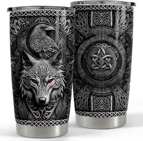 Miniatura 22 de SANDJEST Vaso de baloncesto con aislamiento de acero inoxidable de 20 onzas, taza de café de viaje, vasos deportivos, regalos para amantes