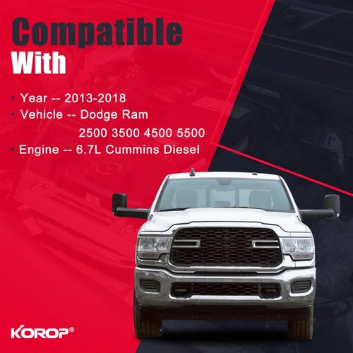 Miniatura 2 de Juego de filtro de combustible, separador de agua y filtro de aceite Compatible con Dodge Ram 6.7L Cummins Diesel 2013-2018 2500 3500 4500 5500
