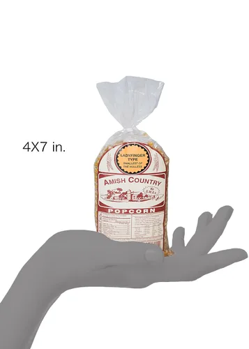 Miniatura 8 de Amish Country Popcorn Bolsa de 1 libra Granos de palomitas de maíz Ladyfinger A la antigua, sin OGM y sin gluten