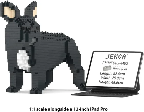 Miniatura 5 de JEKCA Bulldog francés 03S-M03 Bloques de construcción de plástico para perros Edad 14+
