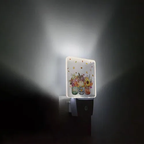 Miniatura 3 de Jarrón de otoño, luz nocturna de calabaza, lámpara de noche LED con sensor automático, luces nocturnas para niños, girasol de Acción de Gracias
