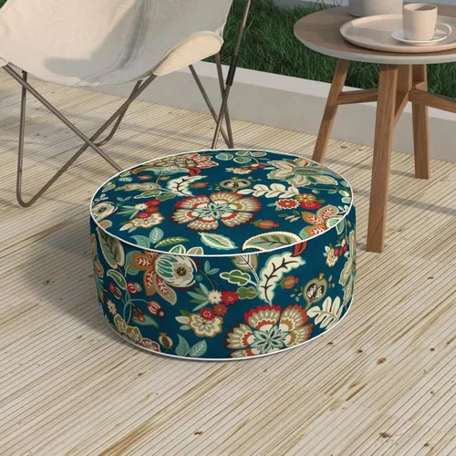 Miniatura 38 de Taburete inflable para exteriores de 31 pulgadas de diámetro x 14 pulgadas de alto, taburete portátil para todo tipo de clima, taburete de muebles