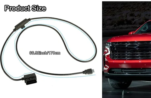 Miniatura 2 de OBDII a cable HDMI H00008000, cables de interfaz OBD2 enchufe a adaptador de monitor HDMI apto para Edge CS2 CTS2 CTS3 enchufe monitor reemplazar