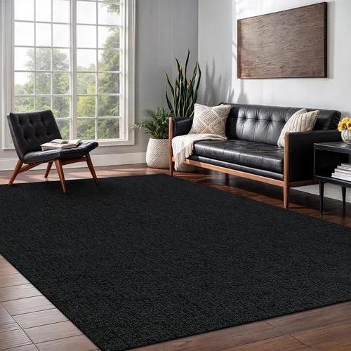 Miniatura 11 de Tapete de Puerta de Yute Fácil 2x3 Pies Interior Exterior Alfombras Naturales Alfombra de Fibra Sólida Alfombra de Área Tejida Boho Fácil de Limpiar