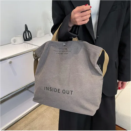 Miniatura 5 de UICIOP Bolsos de lona para mujer, bolso de trabajo casual para hombro, bolso cruzado con asa superior, bolsos cruzados