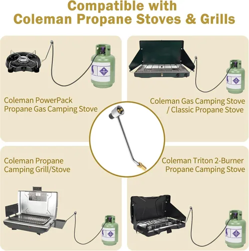 Miniatura 2 de 5430 Reemplazo del regulador de estufa de parrilla para estufa de propano Coleman 5413,5420A,5423E, para accesorios de regulador de presión