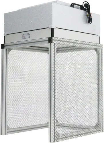 INTSUPERMAI Campana de flujo laminar vertical de 110 V Banco limpio de flujo de aire con filtro HEPA para ventilador de aluminio clase 100 taller de