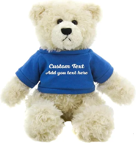 Miniatura 11 de Oso de peluche personalizado Brandon crema de 12 pulgadas, osos de peluche personalizados, gran regalo para San Valentín, graduación, cumpleaños