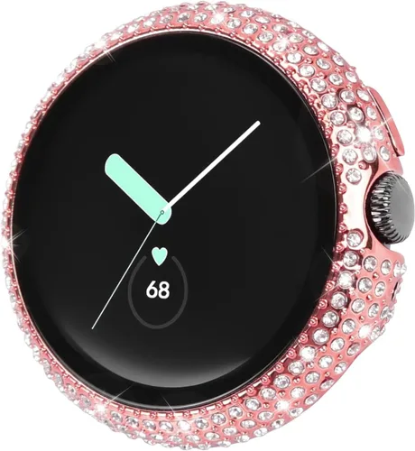 Miniatura 7 de Funda compatible con Google Pixel Watch 3 de 1.614 in/Pixel Watch 2/1 con protector de pantalla, cubierta protectora brillante de vidrio templado