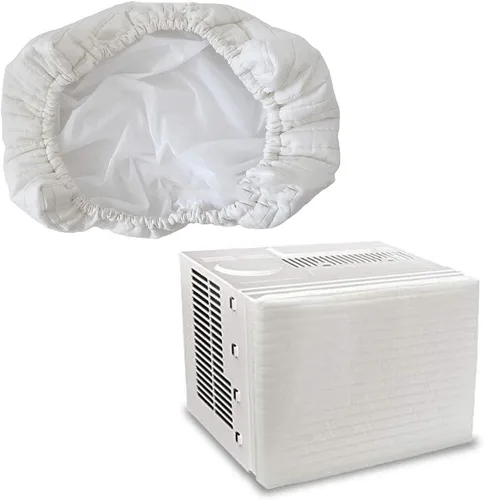 Miniatura 4 de Garneck 1 funda para aire acondicionado interior, doble aislamiento, ventilador de refrigeración para parabrisas, útil funda de aire acondicionado
