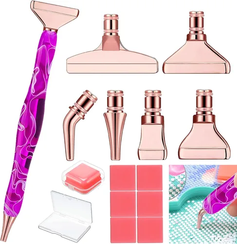 Miniatura 16 de Heyseri Bolígrafos de pintura de diamantes, bolígrafo de arte de diamante "Classic Wax Stylus", accesorios de herramientas de pintura de gemas