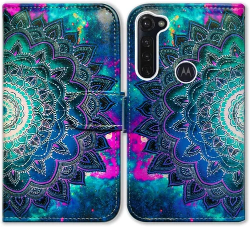 Miniatura 15 de Bcov Funda para Moto G Stylus/Moto G Pro, color verde pájaro negro con tarjetero y soporte para tarjeta y soporte para Motorola Moto G Stylus/Moto G