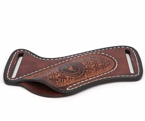Miniatura 7 de Funda de cuero para cuchillo plegable con bolsillo para cinturón, soporte compacto para cuchillos, portador de herramientas EDC 3mm thick leather