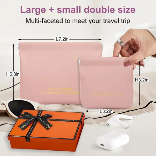 Miniatura 9 de Bolsa de cuero para anillos, funda para anillos de boda, bolsa para anillos de compromiso, almacenamiento de joyas para novios, portador de anillos