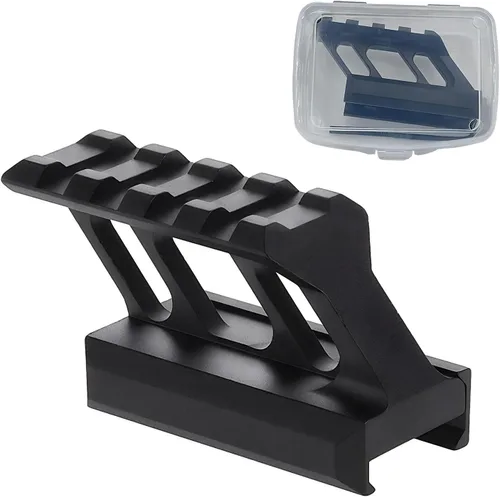 Miniatura 7 de Persei Picatinny Riser Mount 1 pulgada altura 4 ranuras hacia adelante extendiéndose para mira micro reflejo rojo punto alcance