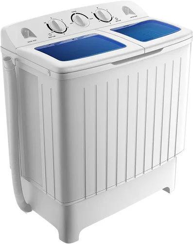 Miniatura 2 de Giantex - Lavadora portátil, con capacidad de 20 libras, lavadora de doble bañera de 2 libras y secadora giratoria de 8 libras, compacta