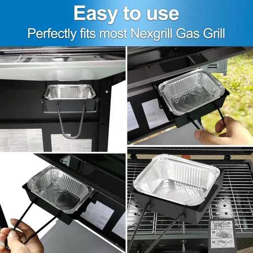 Miniatura 2 de Bandeja de goteo para parrilla Nexgrill 720-0830H para bandeja de grasa de repuesto Nexgrill Reemplazo de bandeja/caja de grasa para Nexgrill