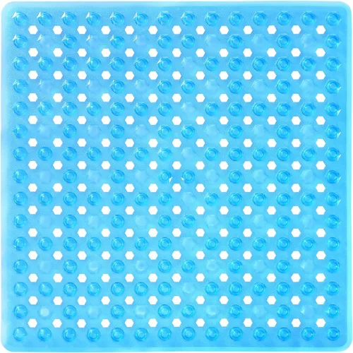 Miniatura 9 de Yimobra Tapete Cuadrado Antideslizante para Piso de Ducha, 21"x21" Tapete para Bañera Lavable a Máquina, Suave para los Pies, Tapete de Baño