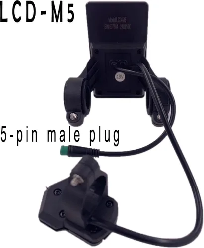 Miniatura 4 de TZ5 LCD-M5 Medidor de pantalla LCD de bicicleta eléctrica Conector impermeable de 5 pines 24V-60V Universal Ebike Pantalla Panel de control E-Bike