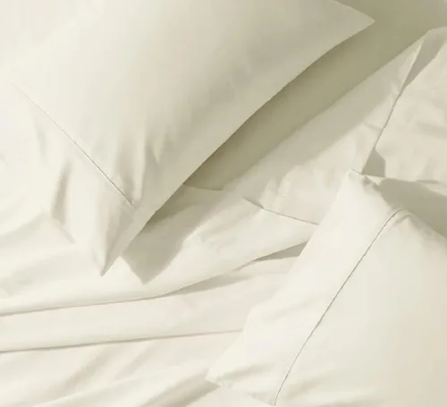 Miniatura 5 de Royal Tradition Cool and Crisp Percale Cotton 4pc Sheet Set (Full Size, Blue) Made in USA Breathable Classic Bed Sheets