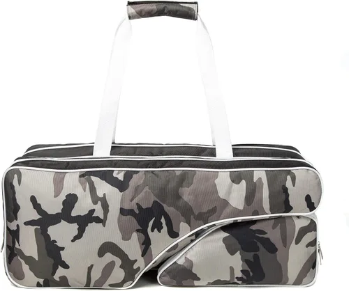 Miniatura 5 de K-Cliffs Bolsa de raqueta de tenis Nylon balístico de lujo Compartimento para zapatos Camuflaje