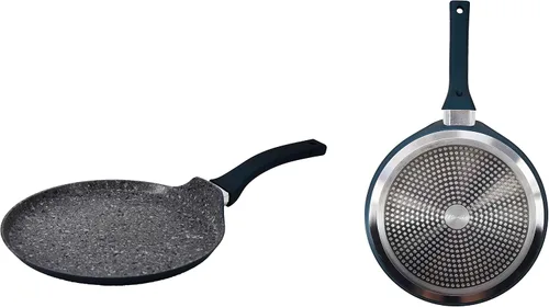 Miniatura 4 de UNIWARE Sartén antiadherente para pizza con parte inferior de inducción, revestimiento de granito de 3 capas, 11 pulgadas