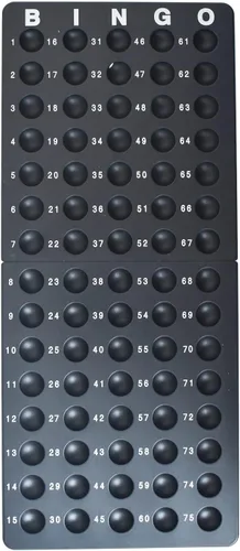 Miniatura 7 de Yuanhe Juego de bingo de lujo, jaula redonda de metal, 75 bolas de bingo de colores, 100 tarjetas de bingo, 500 fichas mixtas y tablero maestro