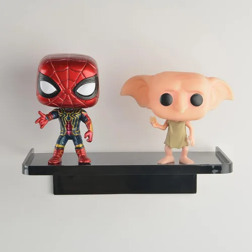 Miniatura 6 de JDYOOMI Estantes Flotantes de Pared de Acrílico - Pequeño Soporte Adhesivo para Teléfono Montado en la Pared, Organizador de Toallitas, Estante