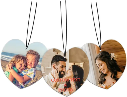Ambientador personalizado para automóvil – Ambientador personalizado para automóvil con foto, ambientadores con olor con imagen para colgar adornos