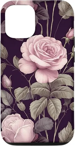 Miniatura 27 de Funda rosa botánica para iPhone 13 Floral Vintage Pattern with cute pink purple