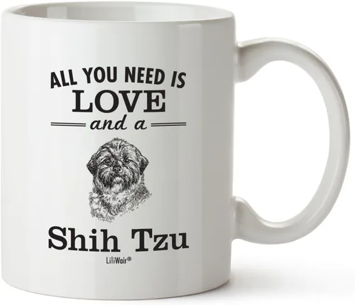 Shih Tzu Mom Gifts Mug For Christmas Women Men Dad Decor Lover Decor Stuff I Love Shih Tzu Coffee Accessories Talking Art Apparel Funny Birthday
