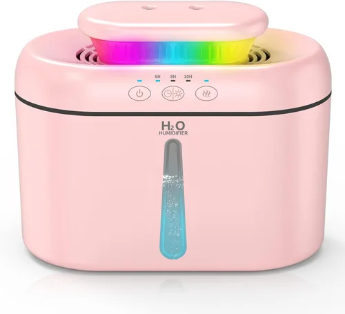 Miniatura 10 de Humidificadores SZO para Dormitorio, Capacidad de 2.5L, Apagado Automático, Fácil de Llenar y Limpiar, Humidificador Ultrasónico de 16 dB Silencioso