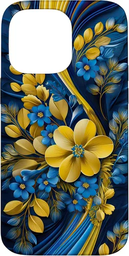 Miniatura 20 de Bandera de estilo floral de Ucrania para iPhone 11 Pro Max - Funda del orgullo ucraniano