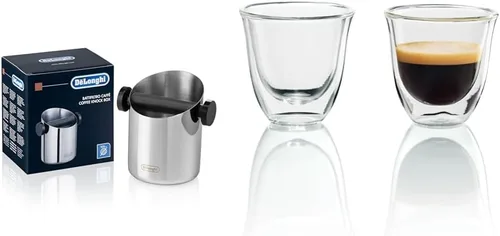 Miniatura 8 de De'Longhi Caja de golpe para posos de café y espresso, eliminación fácil y sin desorden de la pastilla de café, barra extraíble y base