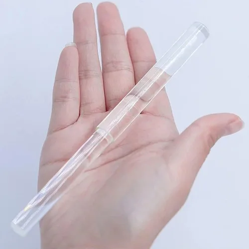 Miniatura 7 de [Con estuche de transporte] Pirámide de Merkaba de cristal de cuarzo ópticamente transparente para meditación de curación de sonido, instrumento