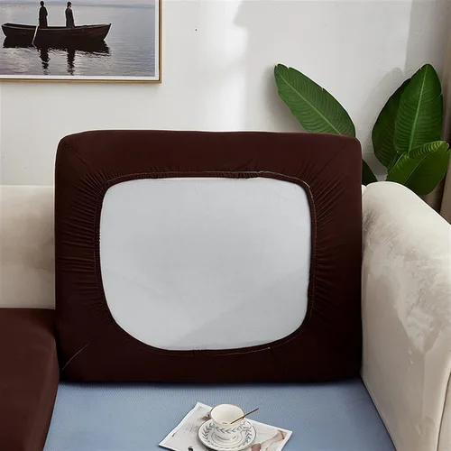 Miniatura 12 de Fundas de cojín elásticas para cojines de sofá, fundas de asiento de caravana, protector de sofá de dos asientos, de elastano, protector de muebles