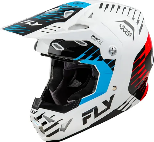 Miniatura 7 de Casco de motocicleta todoterreno Fly Racing Adult Formula CP Slice MX ATV, aprobado por DOT/FMVSS 218