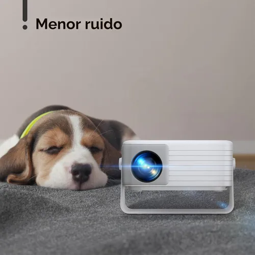 Miniatura 8 de Mini proyector con WiFi y Bluetooth, AKIYO 2026 Proyector actualizado 1080P Full HD, rotación de 360°, Keystone automático, proyector portátil