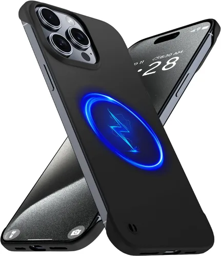 Miniatura 35 de GRECAZO Funda magnética delgada para iPhone 15 Plus de 6.7 pulgadas (2023), ultrafina, ligera, duradera, sin marco, mate, rígida, MagSafe con anillo