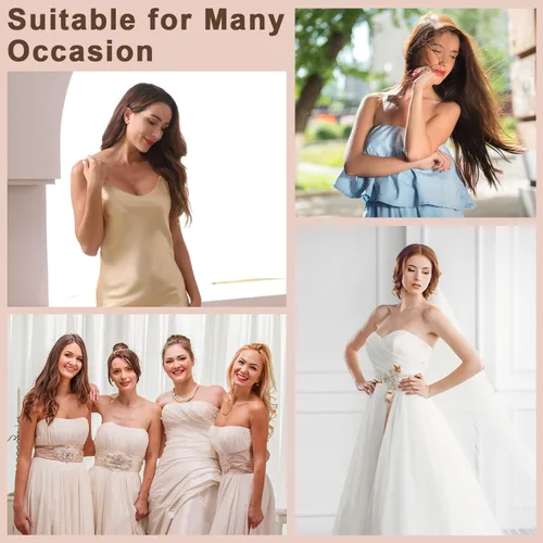 Miniatura 6 de Awant Strapless Sticky Bra Invisible Sticky Boobs Silicone Adhesive Bra Backless Pushup Lift Bra Beige