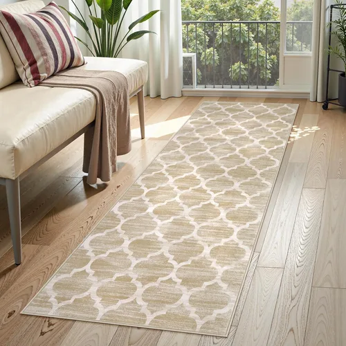 Miniatura 19 de Lahome Alfombra marroquí para pasillo – Alfombra antideslizante lavable de 2 x 6 pies con parte trasera de goma, suave y no desprende pelo, alfombra