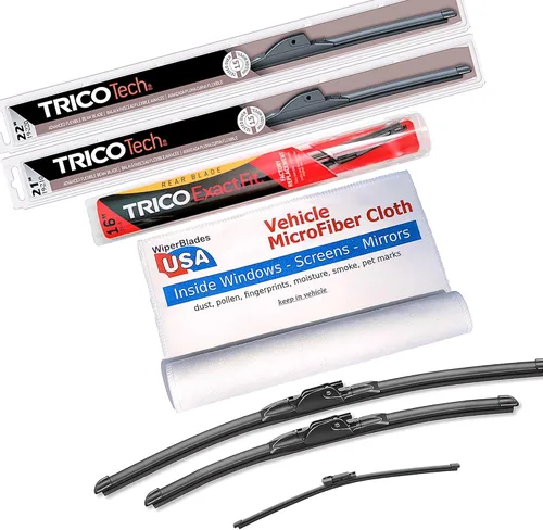 Miniatura 22 de Juego de limpiaparabrisas para Lexus ES300 1992 Trico Tech Beam Blades Juego de limpiaparabrisas con microfibra interior de coche