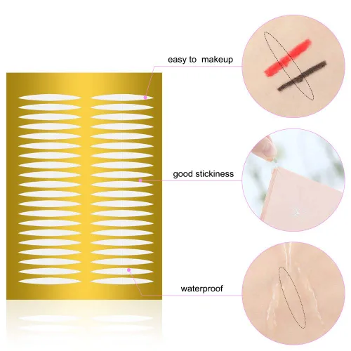 Miniatura 4 de Cintas invisibles de doble párpado, uso médico, tiras adhesivas de fibra para párpados, perfectas para párpados con capucha caída, caída, desigual